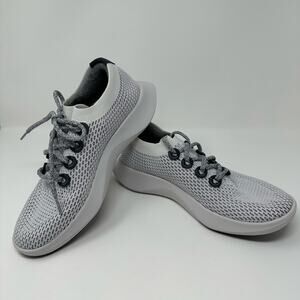 Allbirds Tree Dasher 1 Womens 10.5 White Grey Running Shoe